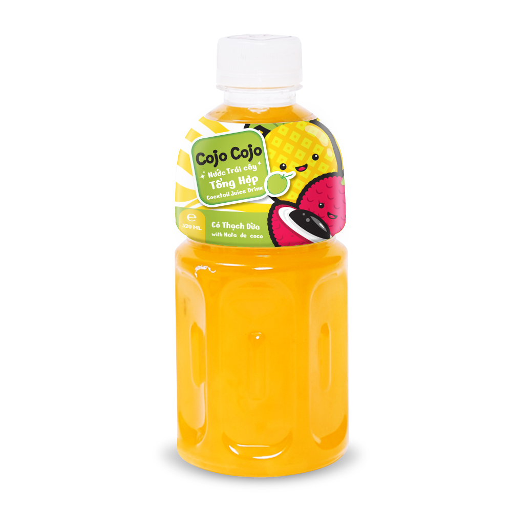 Nước trái cây Cojo Cojo tổng hợp với thạch dừa - 320 ml